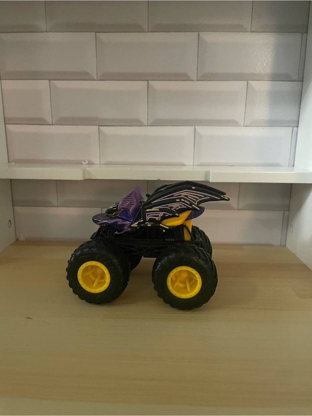 Battitude- Purple and Yellow Monster Truck Toy -